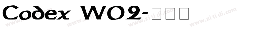 Codex W02字体转换